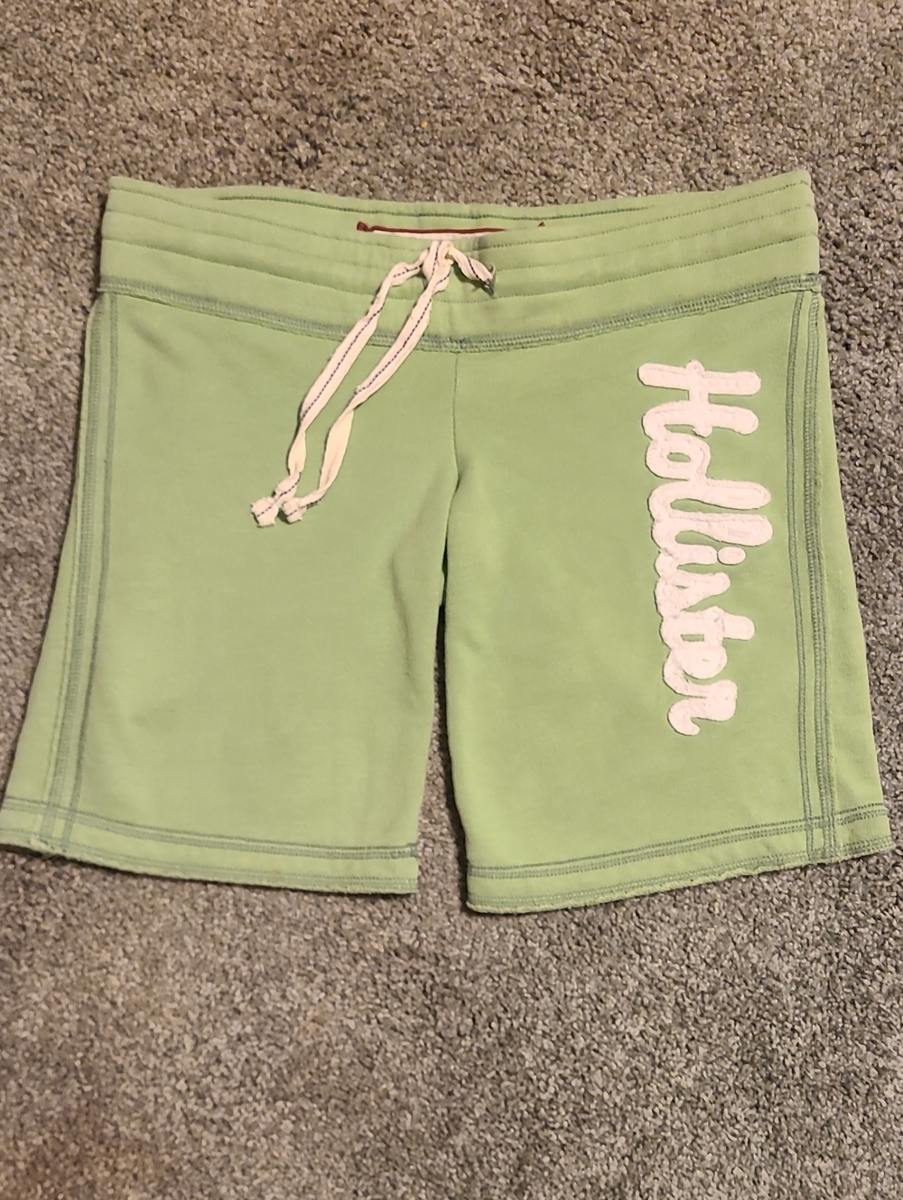 Hollister Light Green Drawstring Lounge Bermuda Shorts